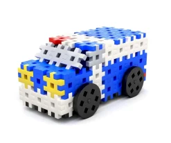 160 Piezas Construcción Vehículos Policía 4en1