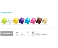 200 Piezas de Construcción Classic CUBE Pink