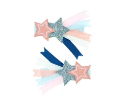 2 Pinzas para Pelo Britt Estrella Rosa