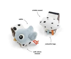 2 Pulseras Sonajero Happy Clouds Blue