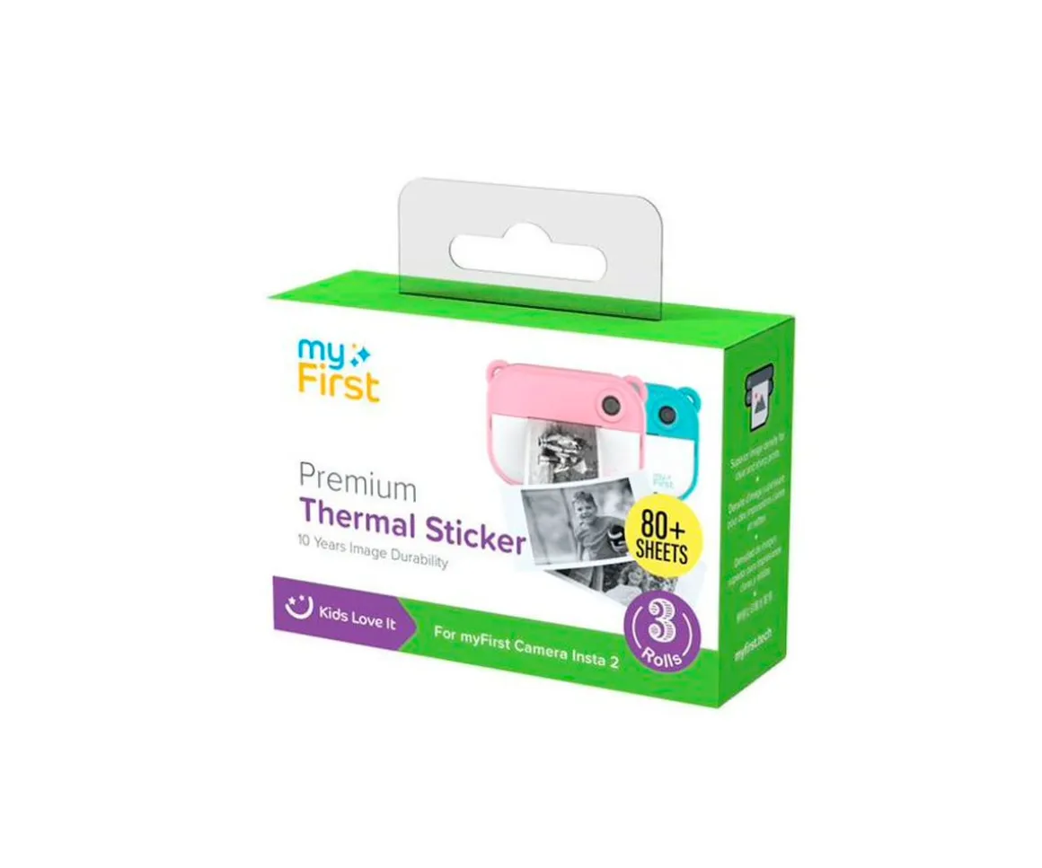 3 Rollos Recarga Papel Adhesivo Térmico 3metros