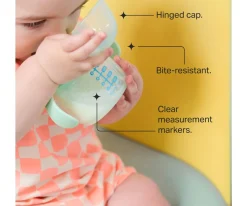 2 Tazas Aprendizaje Transition Spout Verde Pastel/Naranja Pastel 150ml