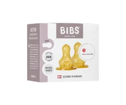 2 Tetinas Látex Biberón BIBS Flujo Rápido