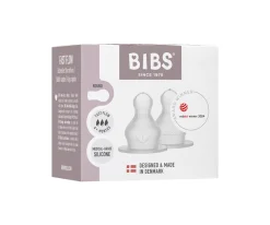 2 Tetinas Silicona Biberón BIBS Flujo Rápido