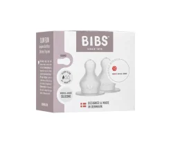 2 Tetinas Silicona Biberón BIBS Flujo Lento