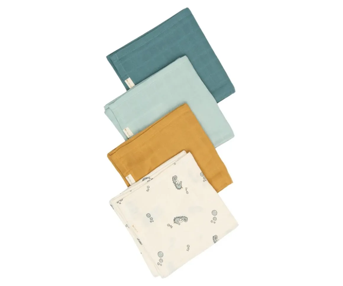 4 Trapitos Muselina Under the Sea