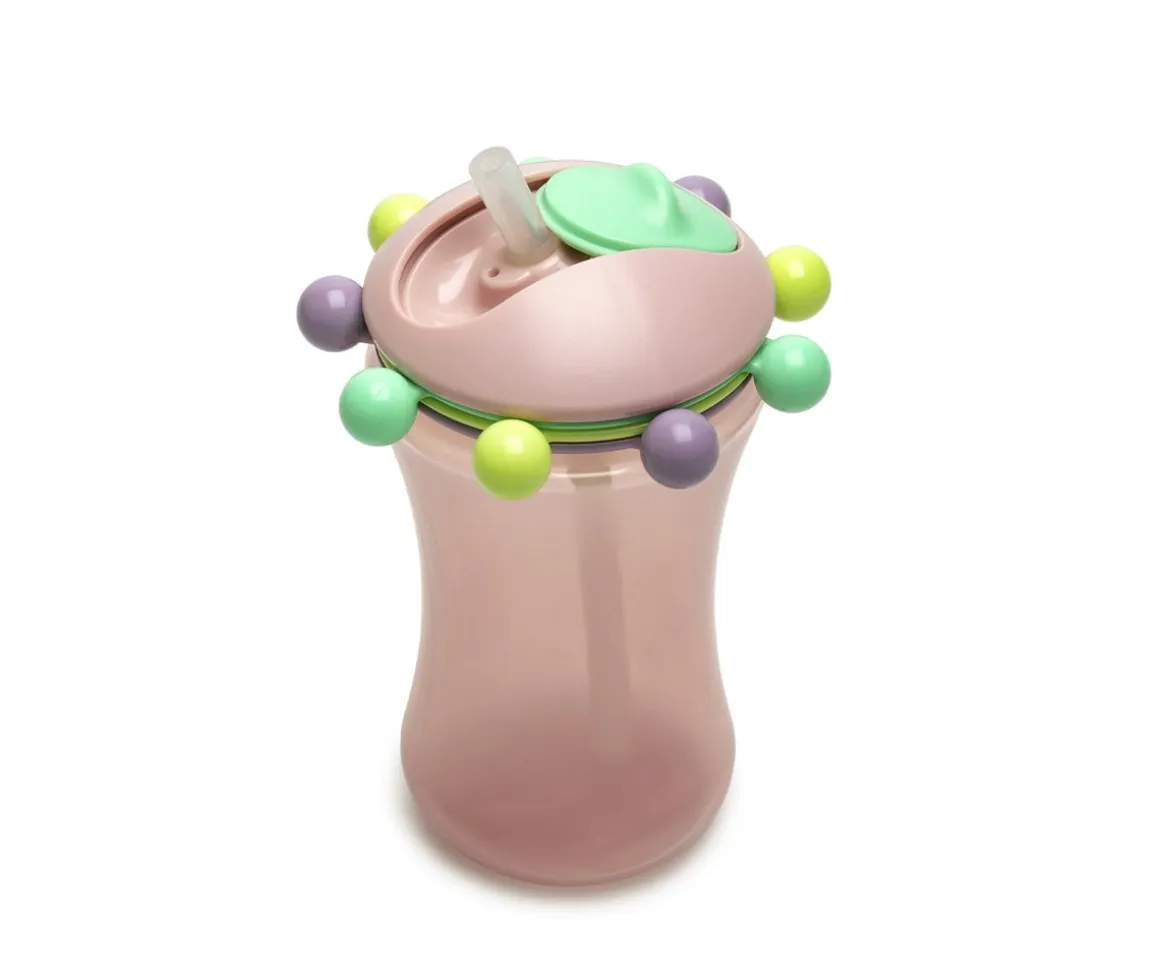 Abacus Sippy Vaso con Pajita Pink
