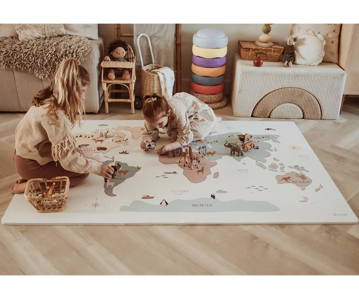 Alfombra de Juegos Tiloo Puzzle Worldmap