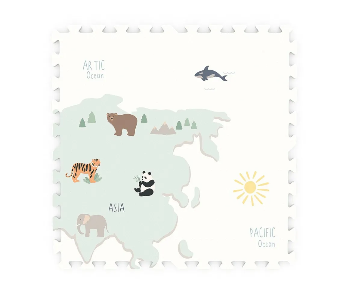 Alfombra de Juegos Tiloo Puzzle Worldmap