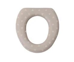 Asiento Reductor WC Acolchado Triángulos Gris