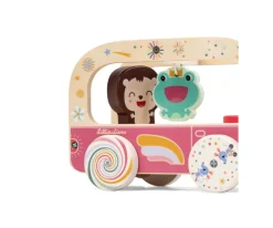 Autobús Mágico de Madera de Lena la Unicornio