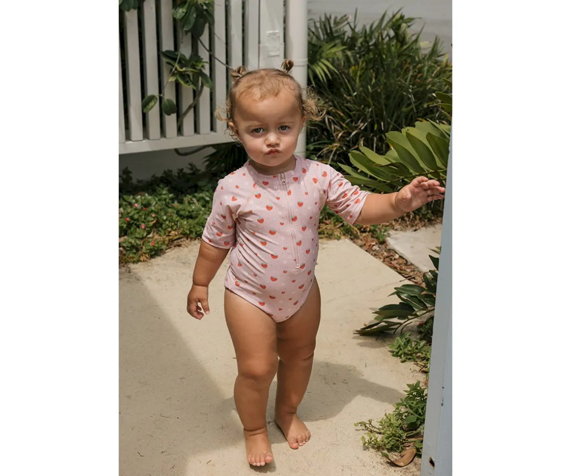 Bañador con Cremallera Strawberries