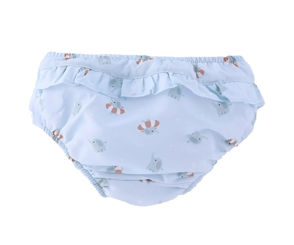 Bañador Pañal Volantes Baby Elephant