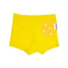 Bañador Short Protección Solar Lunares Mostaza