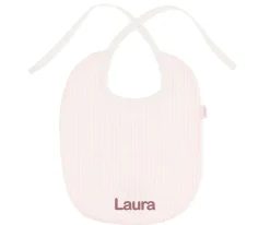 Babero Algodón Dorset Rosa Personalizable