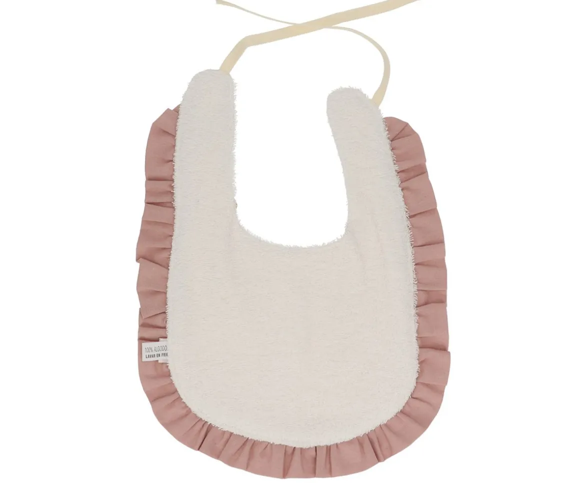 Babero Algodón con Volante Wild Flower Personalizable