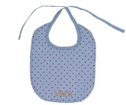 Babero Algodón Mini Star Blue Personalizable
