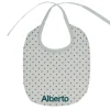 Babero Algodón Mini Star Grey Personalizable