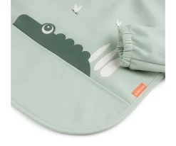 Babero con Mangas Croco Green 6-18m Personalizable