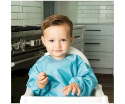 Babero con Mangas Impermeable Checkers Black