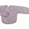 Babero con Mangas Lavanda +6M