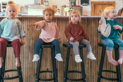 Babero con Mangas Timboo Moon Blue Personalizable