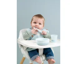 Babero con Velcro Playground Blue