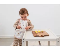 Babero Impermeable Extra Grande Happy Fruits Peach