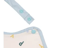 Babero Impermeable Extra Grande Happy Fruits Light Blue