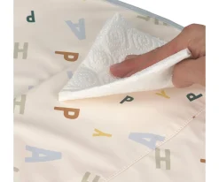 Babero Impermeable Extra Grande Happy Fruits Light Blue