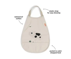 Babero Pull-Over Tiny Farm Sand