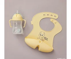 Babero Silicona Enrollable Looney Tunes