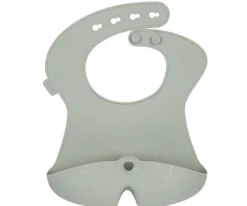 Babero Silicona Enrollable Sage