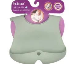 Babero Silicona Enrollable Sage