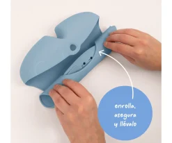 Babero Silicona Enrollable Ocean