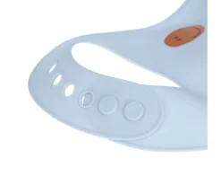 Babero Silicona Happy Smile Blue