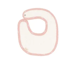 Babero Tutete Leaves Pink