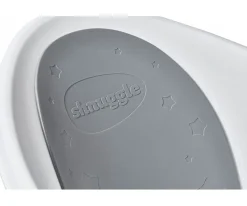 Bañera Shnuggle Blanca Respaldo Gris Estrellitas