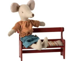 Banco de Madera Rojo Ratón