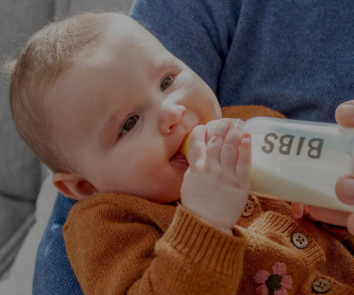 Biberón Cristal BIBS Mauve 225ml