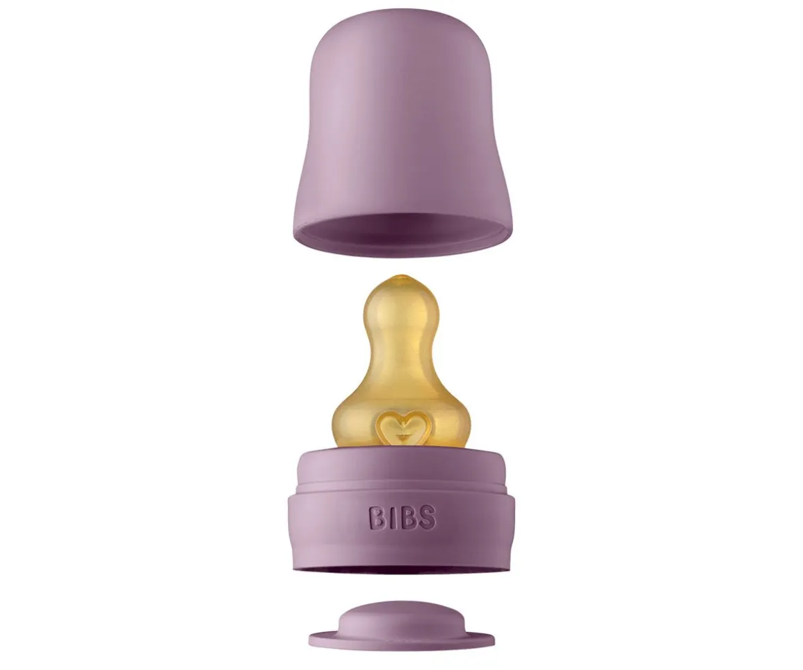 Biberón Cristal BIBS Mauve 225ml