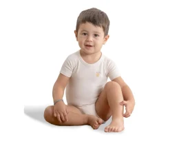 Body Bebé (0-36meses) Manga Corta Warm Cream