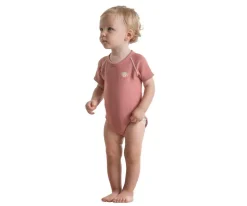 Body Bebé (0-36meses) Manga Corta Warm Old Rose
