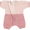 Body Popelín Rosa Palo/Topo Crudo para Muñeco Soft