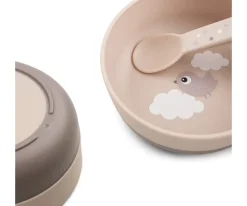 Bol Antideslizante Happy Clouds Powder