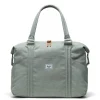 Bolsa Canastilla con Cambiador Strand Duffle Iceberg Green Crosshatch