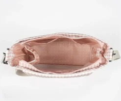 Bolsa Canastilla I love Vichy Rosa