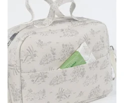 Bolsa Canastilla Toile de Jouy Crema