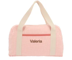 Bolsa de Deporte Nordic Check Blush Personalizable