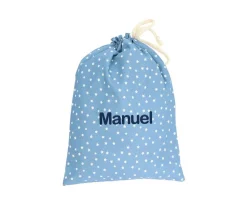 Bolsa Merienda Mini Star Azul Personalizable